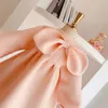 Girl s Dresses Girl Long Sleeve Winter Dress Sweet Pink Color Princess Party Ball Gown for Toddler Birthday Gift 231202