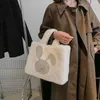 Worki na jamie kobiece dziewczyny urocze zimowe pluszowe torba na totkę dużą ciepłą torebkę torebki
