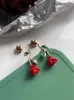Boucles d'oreilles Rose rouge pour femmes, bijoux à la mode, accessoires de fête, cadeau