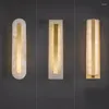 Lampada da parete in vetro stile moderno arredamento Luminaria led wireless intelligente letto luce esterna stili antichi