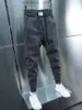 Pantaloni da uomo Leggings larghi a gamba dritta larghi a nove punti casual