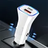 Universal 12W PD USB C Car Charger Portable Power Adapters för iPhone 12 13 14 15 Samsung Galaxy S10 S20 S23 Xiaomi Huawei Android F1