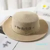 Summer Mens Womens Crystal Rhinestones Letter Printing Bucket Hat Högkvalitet stickade hattar damer fiskare utomhus solskade fiske hattar