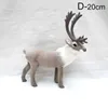 Decorative Objects Figurines Christmas Gift White Reindeer Elk Plush Simulation Dolls Miniatures Decorations For Home Ornaments 231202