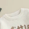 Zestawy malucha dziewczynka chłopiec dziewczyna walentynkowa strój dzień serdeczny Sweter SWEAT Ożywowany dzianinowy bluza wiosenna ubrania 231202