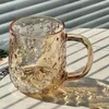 Bicchieri da vino Simpatica tazza di Natale Regalo Tazza di vetro per caffè Tè Latte Birra Bere Acqua limpida Bicchieri resistenti al calore 340 ml