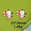 Charms 10pcs/Lot Christmas Snow Tree Bell Deer Oil Enamel DIY For Bag Earring Necklace Jewelry Making Handmade Pendant