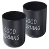 Mugs 2 Pcs Plastic Drinking Glasses Cups Nordic Container Pp Travel Holder