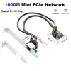 Mini carte réseau filaire PCIE Gigabit 1000M Ethernet bouche réseau unique RJ45 puce RTL8111H gratuite