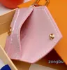 Lettre Designer unisexe portefeuille porte-clés porte-clés mode sac à main pendentif voiture chaîne charme rose fleur Mini sac bibelot