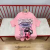 Fashion Mens T-shirts Women Tees Luxurys Designers T-shirts Pink Tee Men Casual Short Sleeve Street Designer Top Hellstar Shirt 665 773