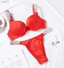 Reggiseni Set 2023 Nuove donne Lettera Biancheria intima Lingerie Set 2 pezzi Reggiseno push up e mutandine Moda pizzo Reno Design di marca Reggiseni intimi L231202