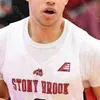 Nosi niestandardowe Stony Brook Seawes koszulka koszykówki NCAA College Elijah Olaniyi Makale Foreman Andrew Garcia Miles Latim