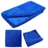 Solutions de lavage de voiture, 40 pièces, serviettes absorbantes en microfibre, soins pour la maison et la cuisine, chiffon propre bleu