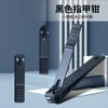 Kits d'art d'ongle coupe-ongles noir en acier inoxydable tondeuse de manucure professionnelle outils de couteau d'orteil de haute qualité