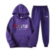 23 Tracksuit Mens Trapstar Track Suits Hoodie Basketball Football Rugby Tvådel med kvinnors långärmad hoodiejacka byxor CJG23080214GG4