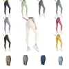 Lu lu limon tozlukları ll-yoga kadın şort kırpılmış kıyafetler bayan spor yoga bayan pantolonlar egzersiz fiess giyiyor kızlar tayt salonu slim fit ign tava