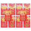 Cadeau cadeau 50pcs enveloppes rouges de l'année chinoise 2024 R Money