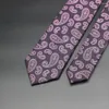 Bow Lass Purple Green Paisley Męski krawat luksusowy szeroki kwiatowy szyja dla mężczyzn