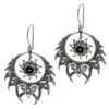 Boucles d'oreilles pendantes Delysia King Vintage évidé pierres précieuses flamme boucle d'oreille pendentif femmes exagération confidente cadeau bijoux en gros