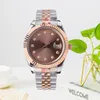NEW 2023 Brand New Stainless Steel Chain Fashion Gold Watch Women Mens Wristwatches Quartz 31mm Watches mechanical automatic Couples Style montre Reloj Mujer 41mm