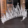 Hair Clips 2023 Wedding Rhinestone Bride Crown Headdress Wear Crystal Crowndiadem Accessories Handmade Jewelry