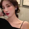 Stud Koreaans Ontwerp Mode-sieraden Prachtige Zirkoon Ed Bloem 14K Gouden Oorbellen Elegante Vrouwen Parel Prom Party EarringsStud S234q