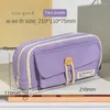 Cosmetic Bags Pencil Case Large Capacity Pouch Handheld Pen Bag Portable Gift Cute