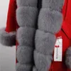 Frauen Pelz Faux MAOMAOKONG 2023 Winter Frauen Mantel Natürliche Kragen Manschette Schwarz Jacken Outwear Dicken Luxus Echt Parka 231201