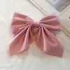 Hair Accessories Cute Bow Solid Color Clip For Baby Girls Gifts Butterfly Hairpins Children Headdress Kids Headwear