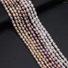 Pietre preziose sciolte Perle d'acqua dolce naturali Perle di riso Perle rotonde per fai da te Bracciale con ciondoli Collana Accessori di gioielli Che fanno 4-5mm