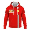 Sweats à capuche pour hommes 2023/2024 Nouveau F1 Formule 1 Racing Team Sweatshirts Vente Formule 1 Am Sports extrêmes Événement Zipper Haute Qualité Harajuku 4clt