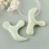 Foot Care Natural Jade Triangle Massage GuaSha Tools Professional Lymphatic Drainage Tool Health Relaxing Acupuncture Pain Relie 231202