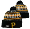 Pittsburgh''irates''beanis Bobble Hats Baseball Ball Caps 2023-24 Projektant mody Bucket Hat Chunky Knit Faux Pomyka Beanie Świąteczna Kapelusz A1