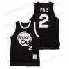 College bär Moive Tournament Shoot Out #96 Birdie Tupac 23 Motaw 2 Pac Movie Basketball Jersey 100% Ed Black S-3XL Fast S