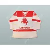 Custom Armalis Lietuva White 29 Hockey Jersey New Top Sched S-M-L-XL-XXL-3XL-4XL-5XL-6XL