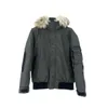 Parkas femininas THE MOHCT FEAO ~ Light Luxury North Face Jaqueta curta com gola de pele grande e à prova de vento e quente Jaqueta masculina e feminina