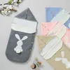 Одеяла детский спальный мешок вязаный мешок для сна для мальчиков и девочек милый 3D мультфильм помпон детская коляска основа для пеленания От 0 до 6 месяцев