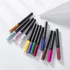 Eye Shadow/Liner Combination HANDAIYAN Waterproof Matte Colorful Eyeliner Pencil 12 Colors/kit Long Lasting Makeup Liquid Eye Liner Green Eyes Cosmetics Pen 231202