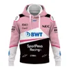 YXH8 MENS HOODIES 2023/2024 NEW F1 FORMULA ONE 레이싱 팀 스웨트 셔츠 매치 포인트 BWT 팬 핑크 편안한 저지 라인 의류 시즌 파워