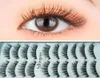 Falsche Wimpern Natürliche Nerzwimpern Wispy Cat Eye Fluffy Pack 3D-Streifen Kurzes Volumen Fake 10 Paar Bulk6003081