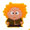 Charms grossist barndomsminnen South Park TV -karaktärer roliga presenttecknad sko tillbehör pvc dekoration spänne mjukt gummi c dhlxs