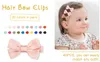 Hair Accessories Barrettes Fully Infants Lined Baby Toddlers Slip Girls No Clips 12/20 Kids Pcs For Fine 2inch Bows