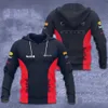 Sudaderas con capucha para hombre 2023/2024 Nuevas sudaderas del equipo de carreras de Fórmula Uno de F1 Último otoño e invierno Cremallera Impresión 3D Chaqueta de moda informal para carretera O6x7