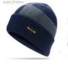 Bonnet/Crâne Casquettes Nouveau bonnet d'hiver chapeaux écharpe ensemble chaud tricot chapeau crâne C cache-cou avec épais polaire doublé hiver chapeau et écharpe pour hommes femmes L231202