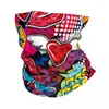 Scarves Graffiti Style Graphic Urban Bandana Neck Cover Motorcycle Club Art Pattern Face Scarf Cycling Hiking Unisex