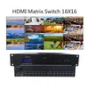 16x32 HDMI 매트릭스 스위치 랙 장착 1080p HDCP 1.3 16x16 HDMI 매트릭스 스위처 지원 웹 GUI 및 앱 컨트롤