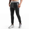 Men's Pants Mens Cotton GYM Pure Zipper Running Dark Grey Joggers Streetwear Casual Sport Trousers Male Training Fitness Sweatpants