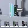 Torneiras de pia do banheiro Display digital puxando torneira de elevação para temperatura inteligente 360 rotativa economia de água e lavatório frio