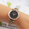 Orologi da polso Orologi da donna di lusso in oro rosa Minimalismo Cielo stellato Fibbia magnetica Orologio da polso femminile casual alla moda Romano impermeabile